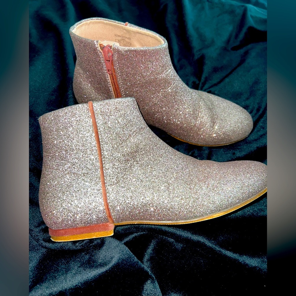 Zara Girls Glitter Sparkle Ankle Booties Boots EUR 35